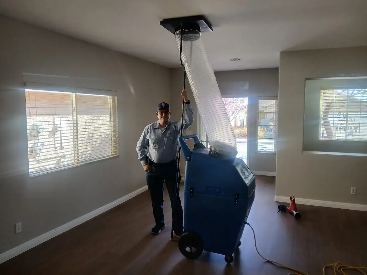 Professional Dryer Vent Cleaning work inside a Prosser home